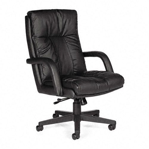 Global Leather High-Back Swivel/Tilt Chair w/Arms, Black at Kmart.com