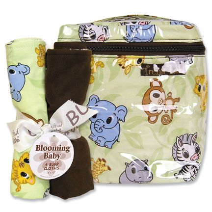 Trend-Lab Chibi Zoo Bottle Bag & Burp Cloth Set at Sears.com