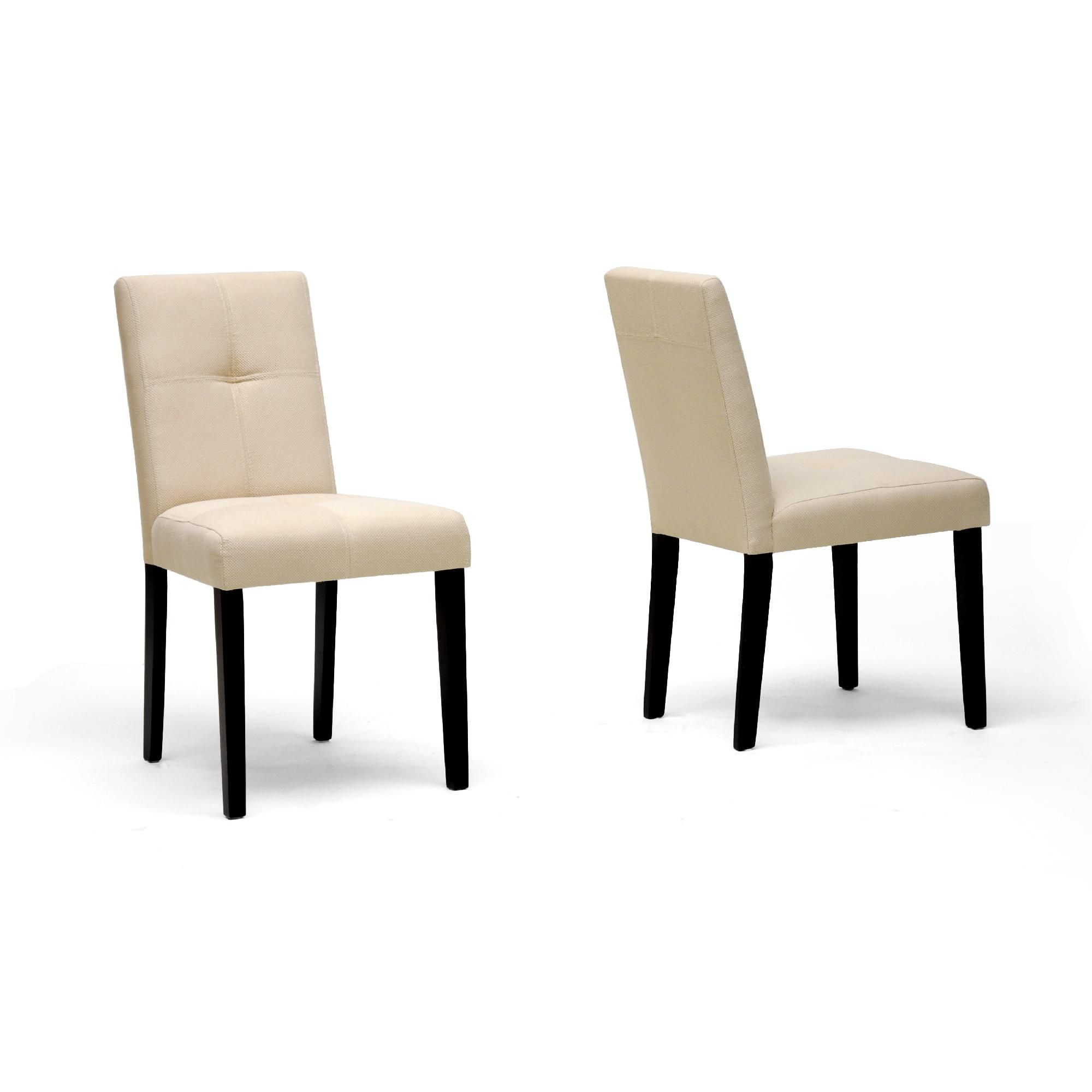 Baxton Elsa Beige Fabric Modern Dining Chair (Set of 2) at Kmart.com