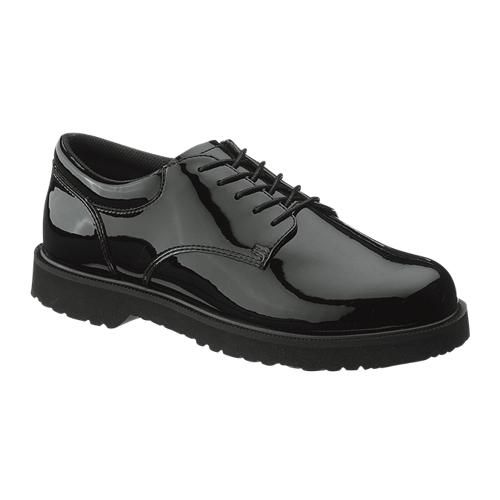 Women's High Gloss Duty Oxford Black Leather #22741 Wide Widths Available