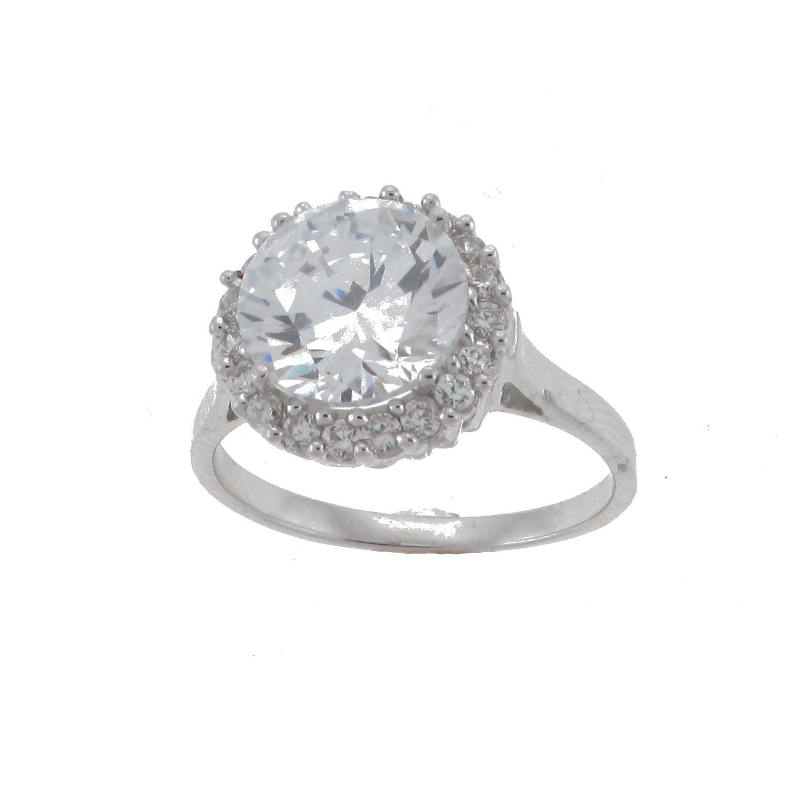 Sterling Silver 2.5CT Cubic Zirconia Cocktail ring