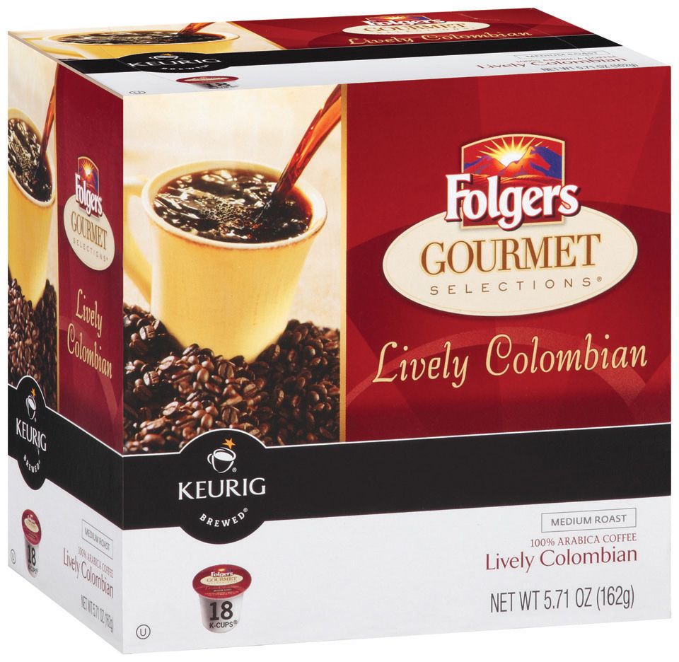 Gourmet Selections, Lively Columbian For Keurig K-cups Brewing Systems, 18-pack