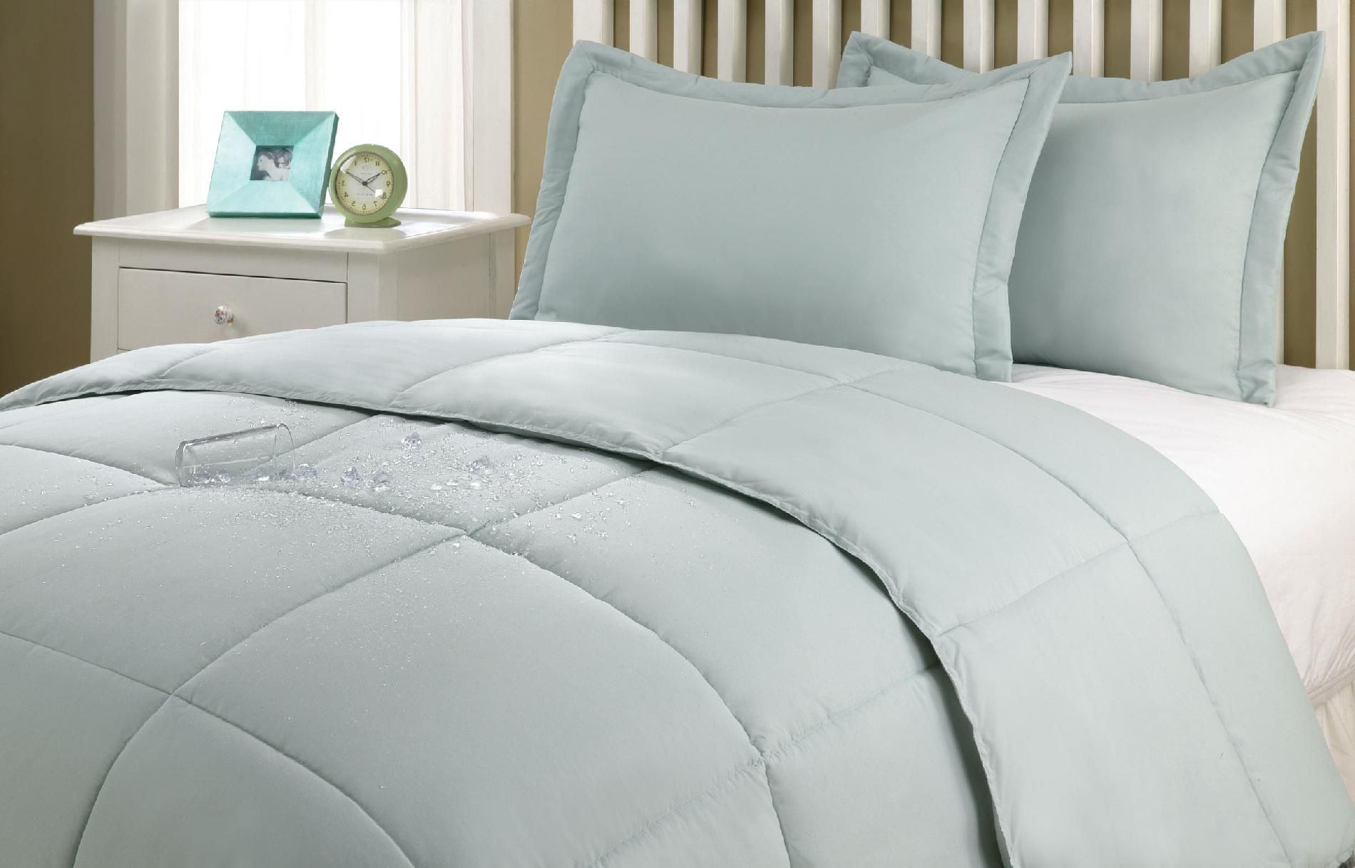 Stayclean King Three Piece Comforter Set-Sage at Kmart.com