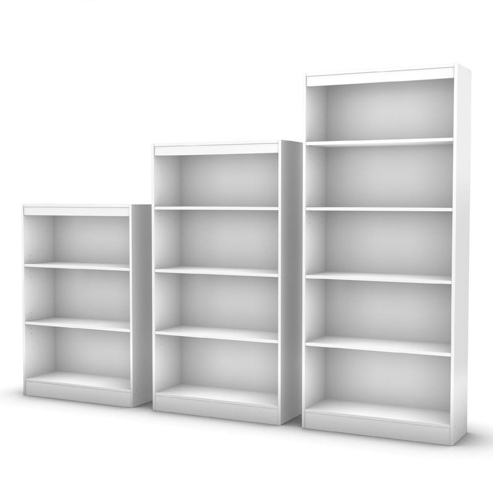 South Shore Furniture Axess Chocolate 3-Shelf Bookcase (28-in W x 43.25