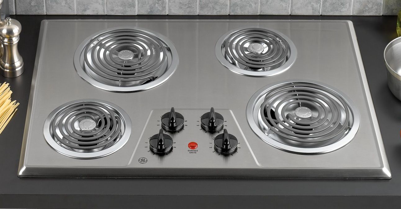 GE 30 Built-In Electric Cooktop Stainless Steel