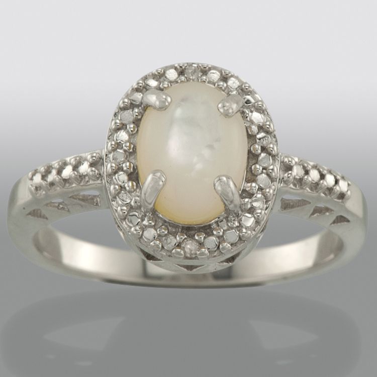 Mother of Pearl and Diamond Accent Ring at Kmart.com