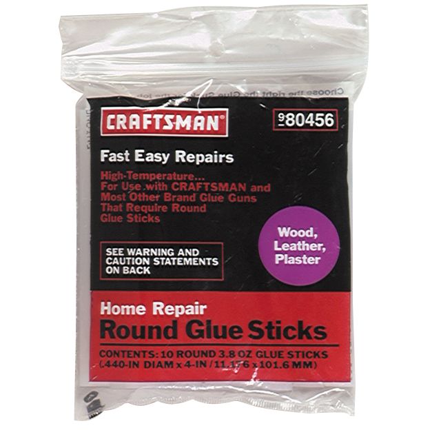 Craftsman 4 in. Round Repair Glue Sticks, 10 pk. - Tools - Corded