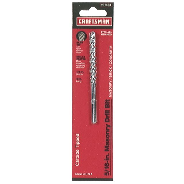 Craftsman 5/16 x 4 in. Masonry Bit at Craftsman.com