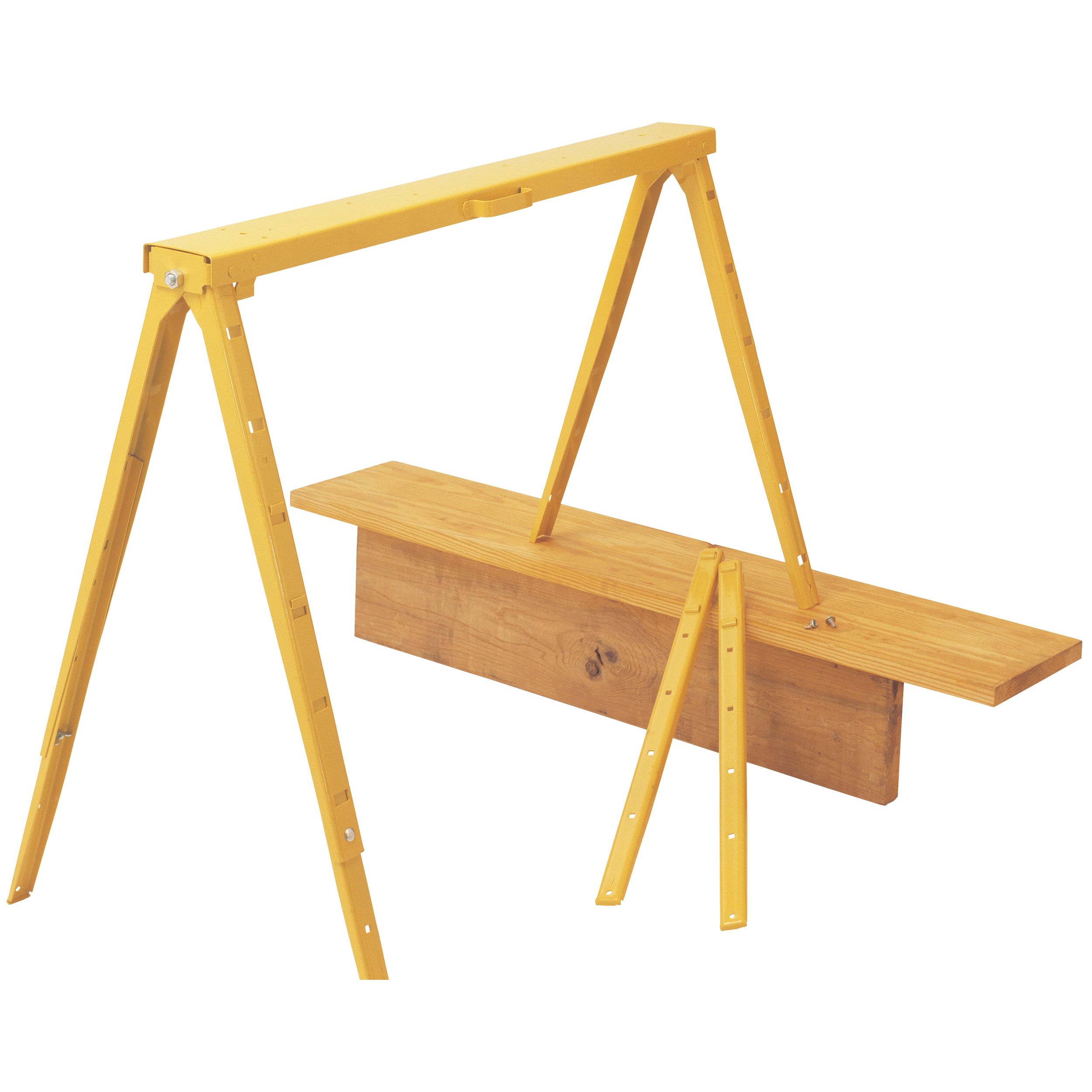 Crawford TS-510S Tote-A-Horse Folding Steel Sawhorse w/ Adjustable 