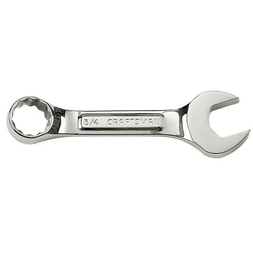 Craftsman Professional 7/16 in. Full Polish Stubby Wrench, 12 pt. Combination at Craftsman.com