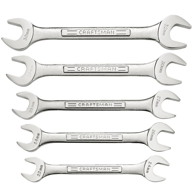 Craftsman 5 pc. Metric Open End Wrench Set at Craftsman.com