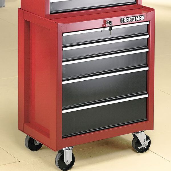 Craftsman 65905 5 Drawer Roll Away Pro Cabinet 26 1 2 In Wide
