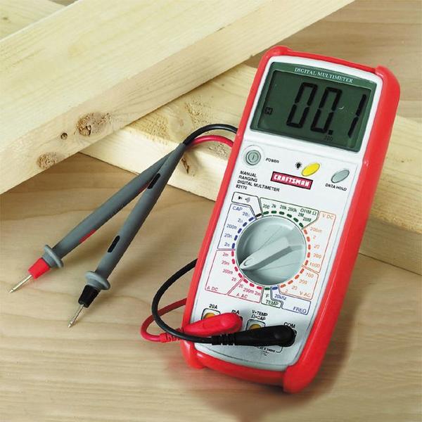 Craftsman 82170 Digital Multimeter, Manual Ranging, 30 Range, 10