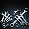 12 pc. Wrench Set, 12 pt. Flat Ratcheting Box-End Metric and Standard