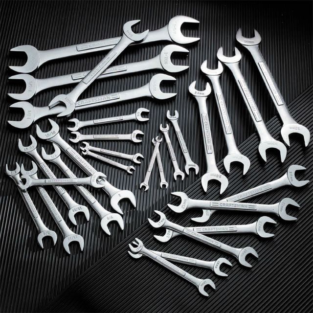 Craftsman 28 pc. Standard and Metric Open End Wrench Set Shop Your