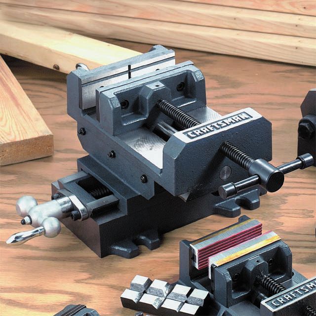 Craftsman 24089 6 in. Drill Press Vise, Cross with 8 in. Cross and 8 in. Longitudinal Travel