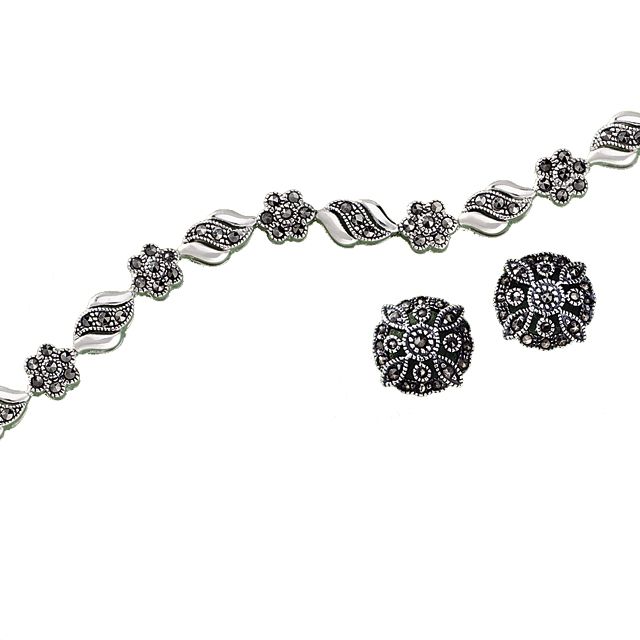Marcasite Bracelet and Earring Set at Kmart.com