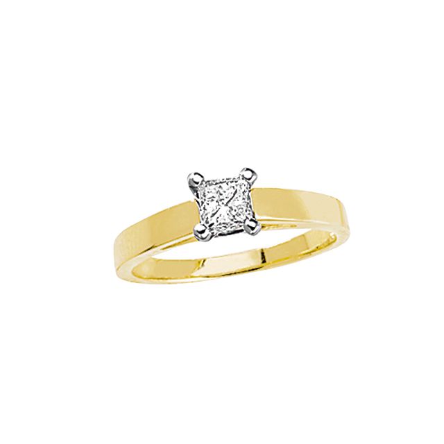 1/2 ct. tw.* Princess Cut Diamond Ring