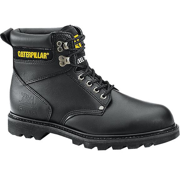 Men' Black Six-Inch Steel Toe Work Boot
