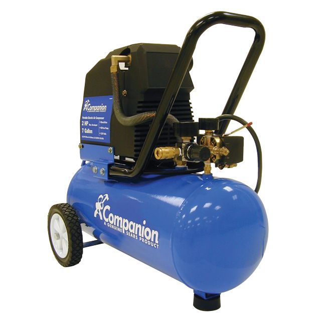 Companion 15350 7 gal. Air Compressor, 1.5 hp Horizontal Tank Sears Outlet
