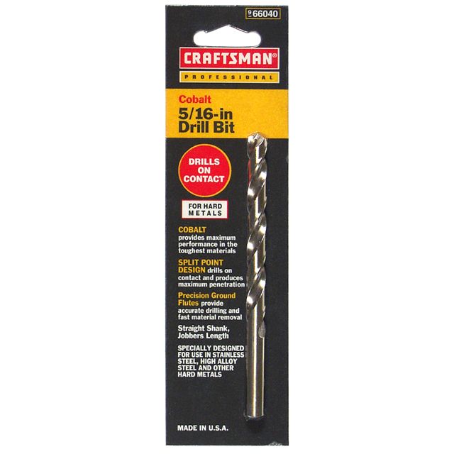 Craftsman Professional 5/16 in. Cobalt Drill Bit at Craftsman.com