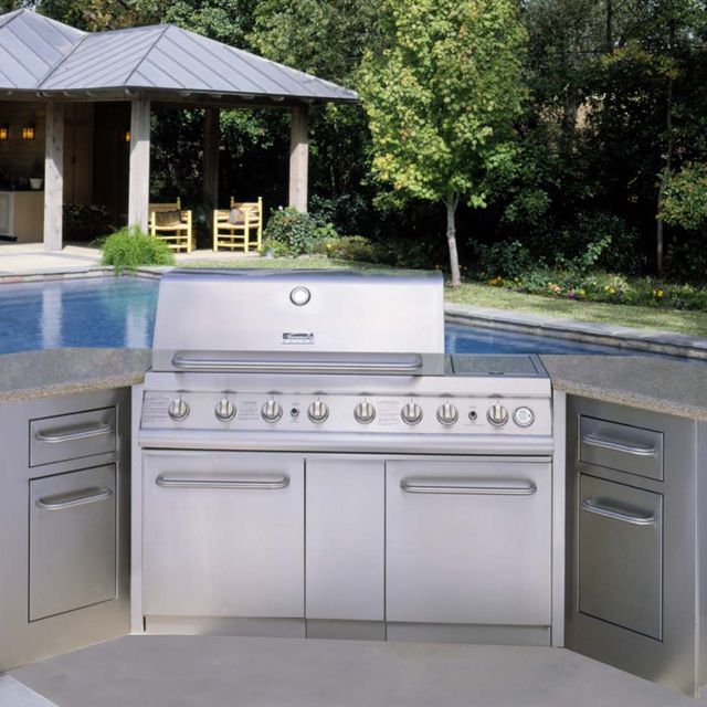 Kenmore Elite 16698 Grill Island Kit, Rustic Tan Sears Outlet