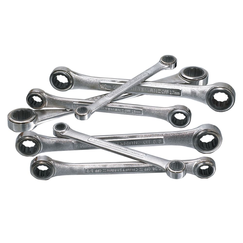 7pc Inch Elbow Ratcheting Wrench Set Flexibility You Need from Sears