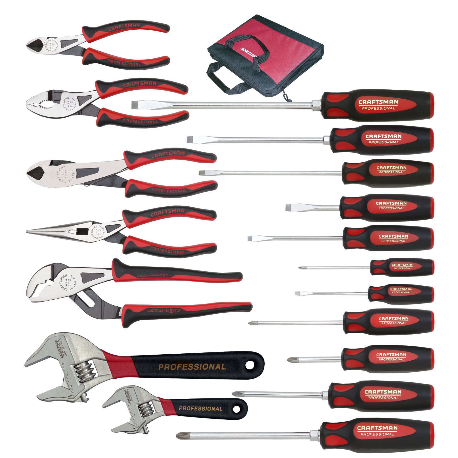 Craftsman Professional 18piece AllPurpose Pro Tool Set in Case
