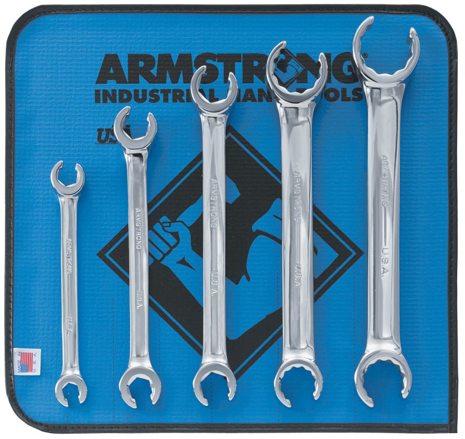 Armstrong 5 pc. Full Polish Double Head Flare Nut Wrench Set Inch at Sears.com