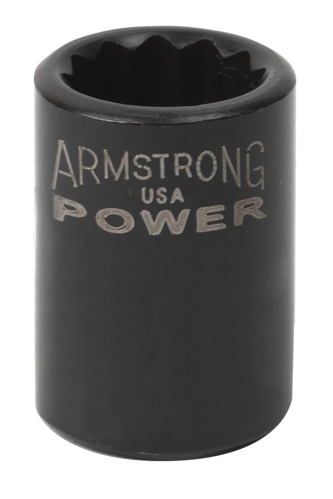 Armstrong 3/8 in. Drive 1/2 in. 12 point Black Oxide Standard Length Socket at Kmart.com