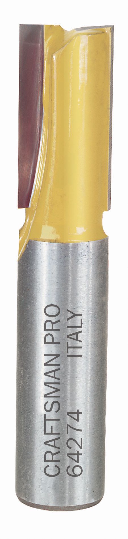 Craftsman Professional 1/2 in. Diameter by 1 Inch Double Flute Straight Router Bit, 1/2 Shank at Craftsman.com