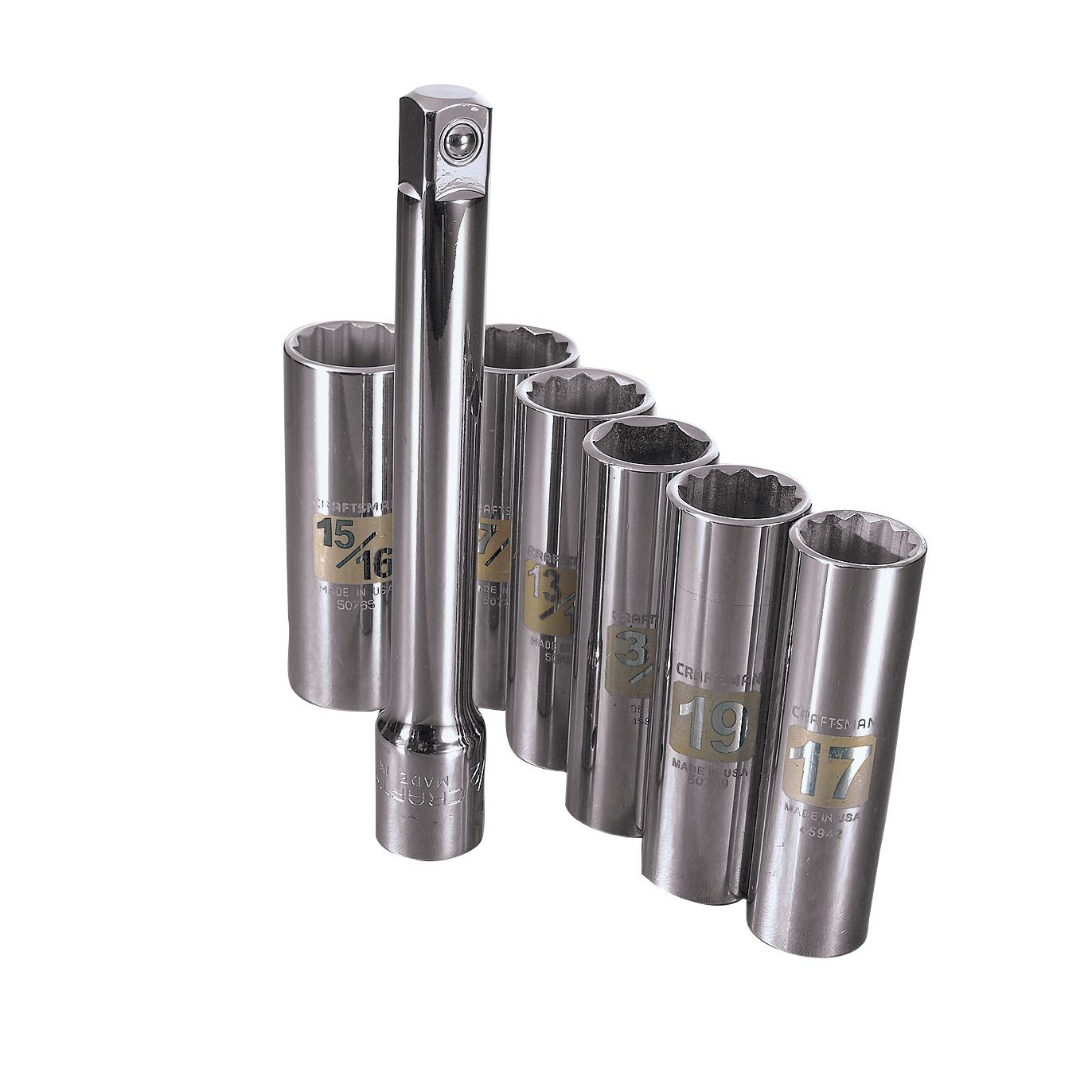 Craftsman 7 pc. Chrome Lug Nut Set, 1/2 in. Drive at Sears.com