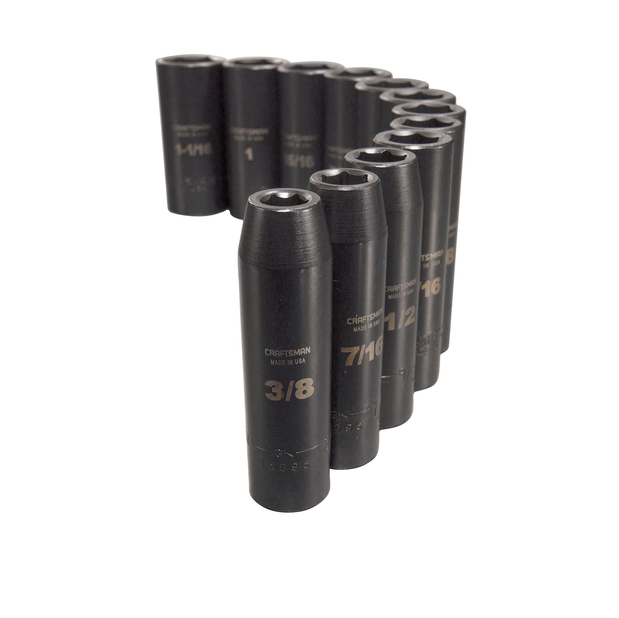 Craftsman 27 pc. Standard Easy to Read Impact Sockets, 6 pt. Standard & Deep, 1/2 in. Dr. at Craftsman.com