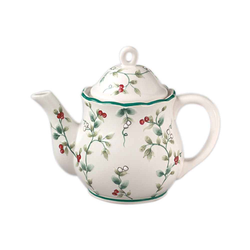Winterberry Sculpted Teapot