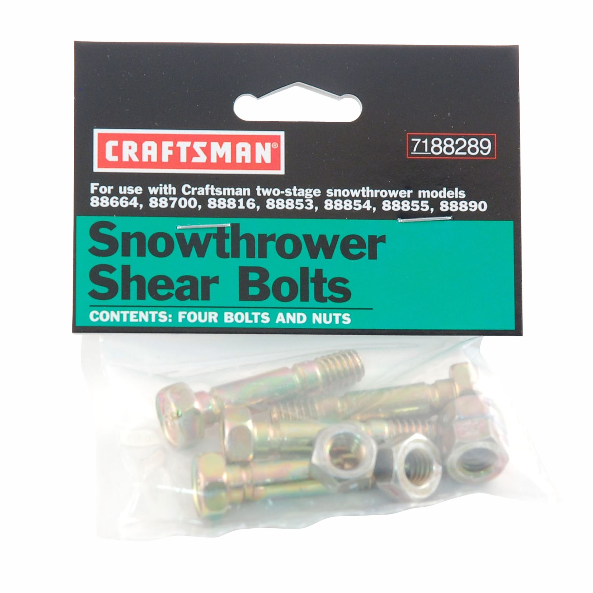 Craftsman Snowblower Shear Bolts at Craftsman.com