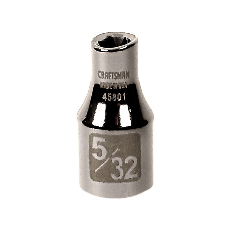 Craftsman 5/32 in. Easy-To-Read Socket, 6 pt. STD, 1/4 in. drive at Craftsman.com