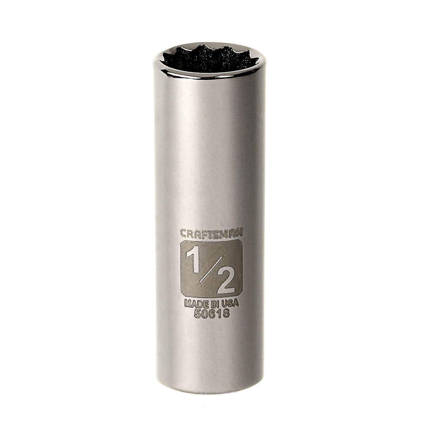 Craftsman 1/2 in. Easy-To-Read Socket, 12 pt. Deep, 1/4 in. drive at Craftsman.com