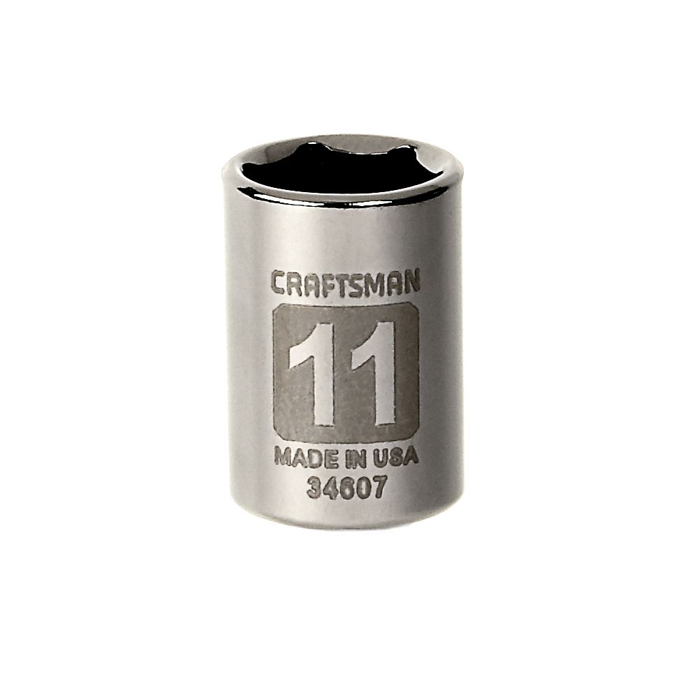 Craftsman 11mm Easy-To-Read Socket, 6 pt. STD, 1/4 in. at Sears.com