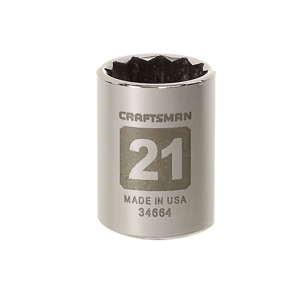 Craftsman 21mm Easy-To-Read Socket, 12 pt. STD, 1/2 in. drive at Craftsman.com