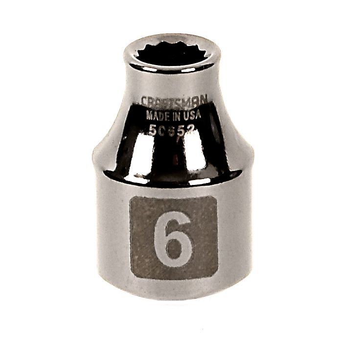 Craftsman 6mm Easy-To-Read Socket, 12 pt. STD, 3/8 in. drive at Sears.com