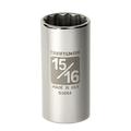 15/16 in. Easy-To-Read Socket, 12 pt. Deep, 3/8 in. drive