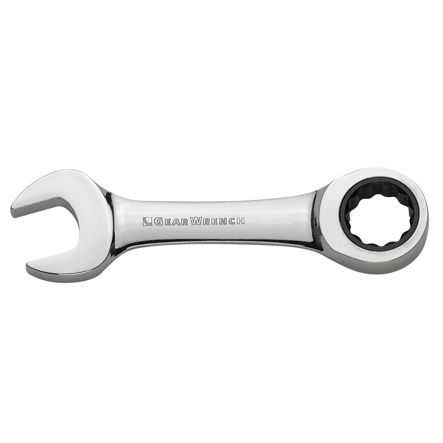 GearWrench 1/2 in. Full Polish Stubby Ratcheting Combination Wrench at Craftsman.com