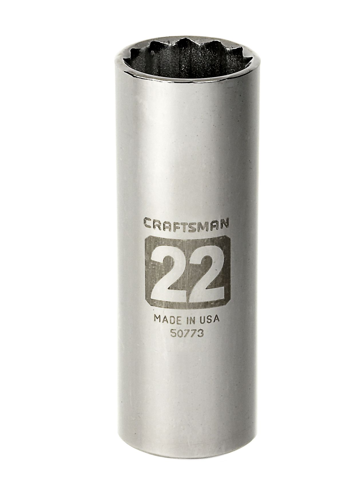 Craftsman 22mm Easy-To-Read Socket, 12 pt. Deep, 1/2 in. drive at Craftsman.com