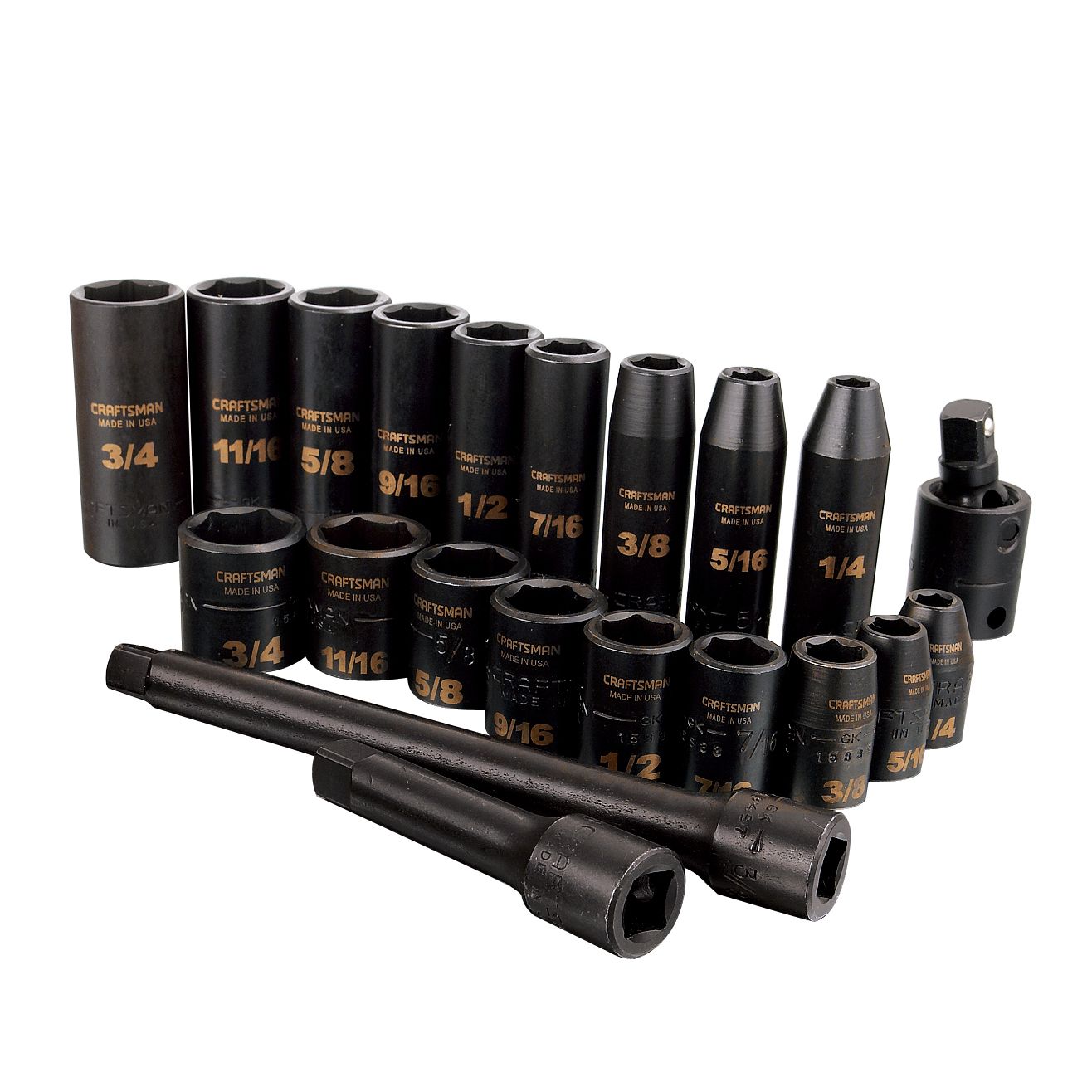 Craftsman 21 pc. Easy Read Impact Socket Set, 6 pt. Std. and Deep, 3/8 in. Dr. at Craftsman.com
