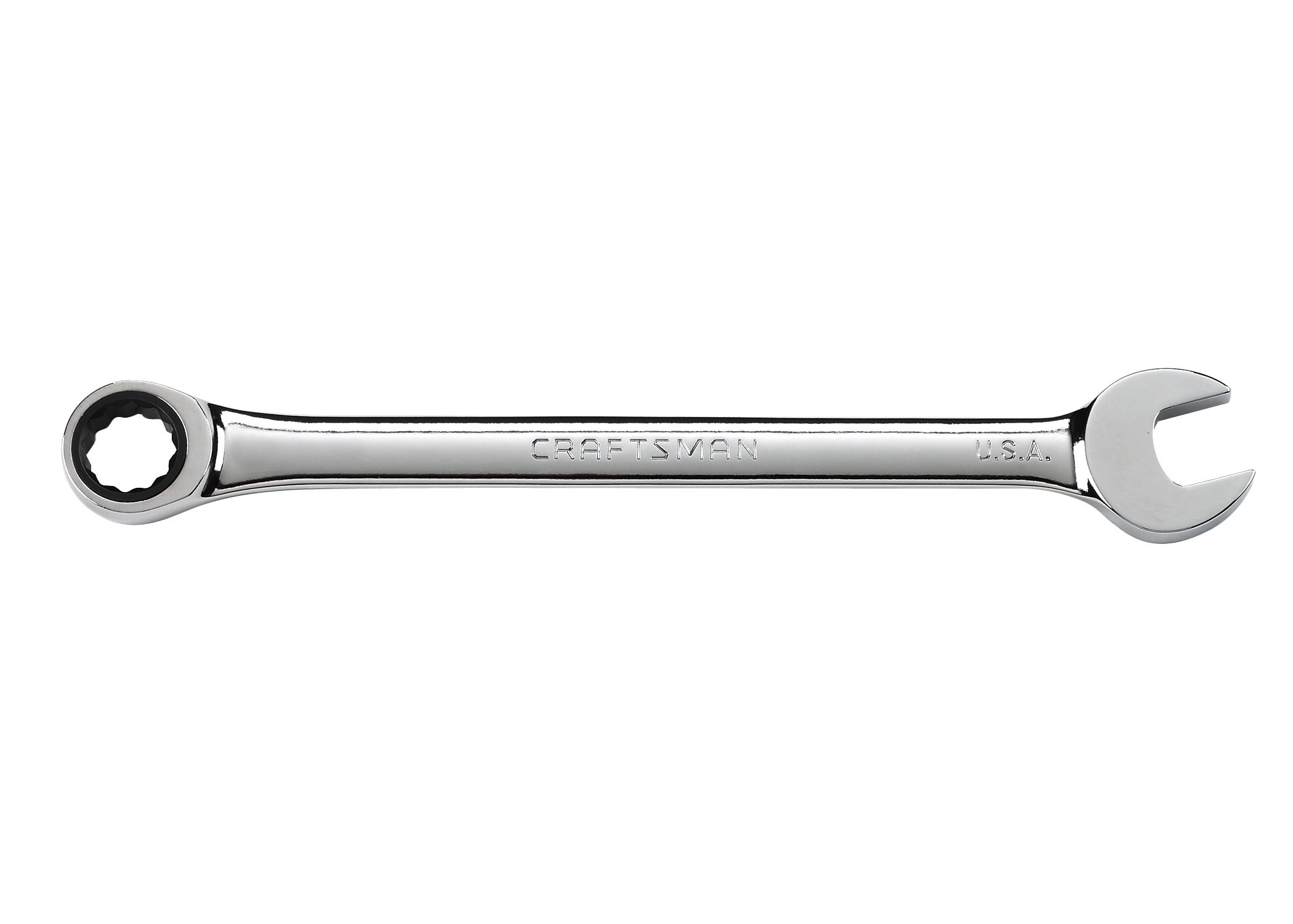 Craftsman 7/16 in. Flat Full Polish Ratcheting Combination Wrench at Craftsman.com