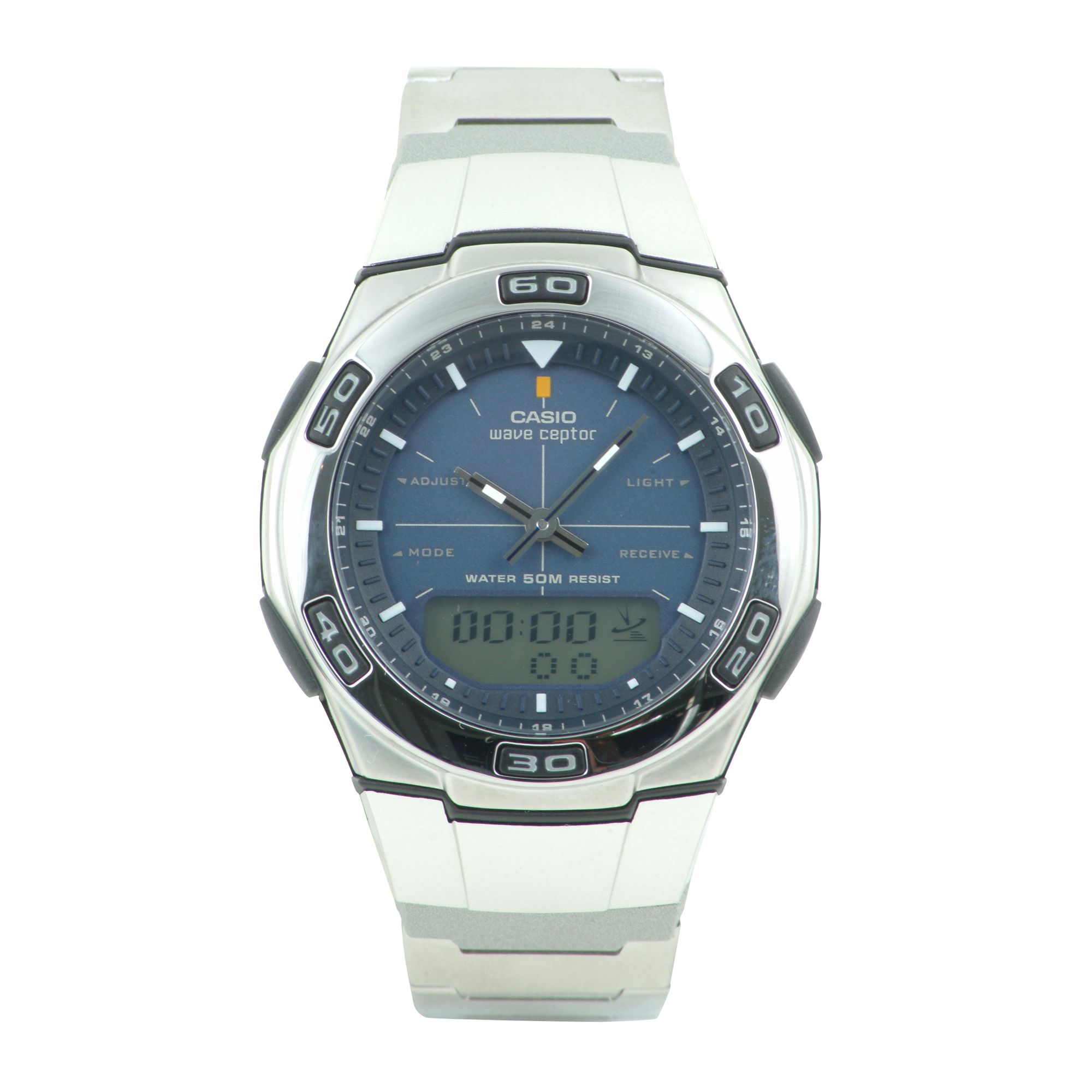 Casio Mens Sport Casual Hitech Watch with Black Dial and Metal Band at Kmart.com