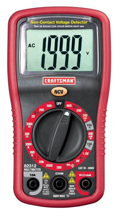 Digital Multimeter with Manual Ranging & Non-Contact Voltage Detector                                                            at mygofer.com