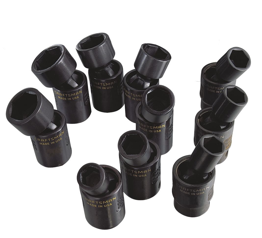 Craftsman 10 pc. Easy Read Swivel Impact Socket Set, 6 pt., 3/8 in. Drive at Craftsman.com