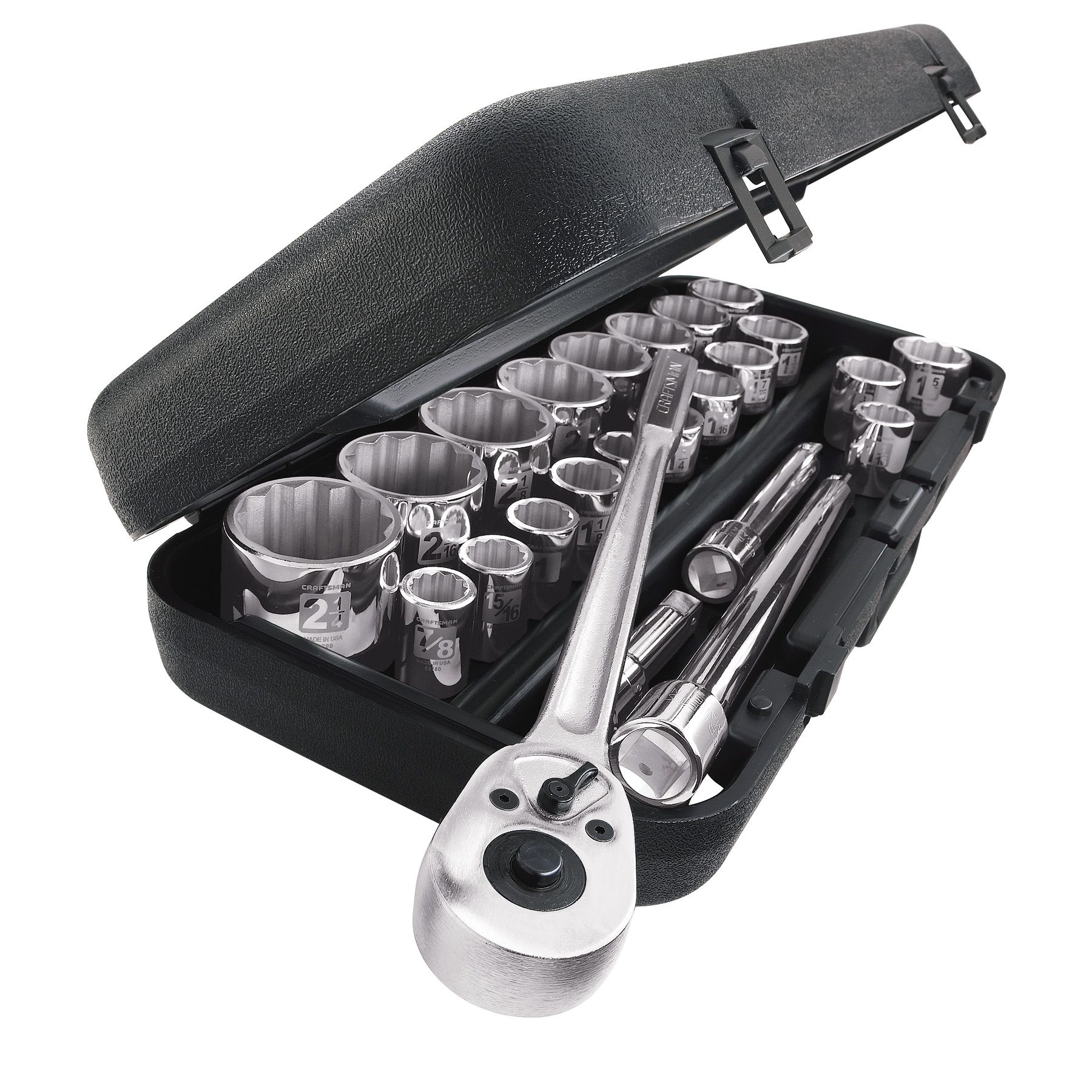 Craftsman 24 pc. Standard Easy Read Socket Wrench Set, 12 pt., 3/4 in. Dr.