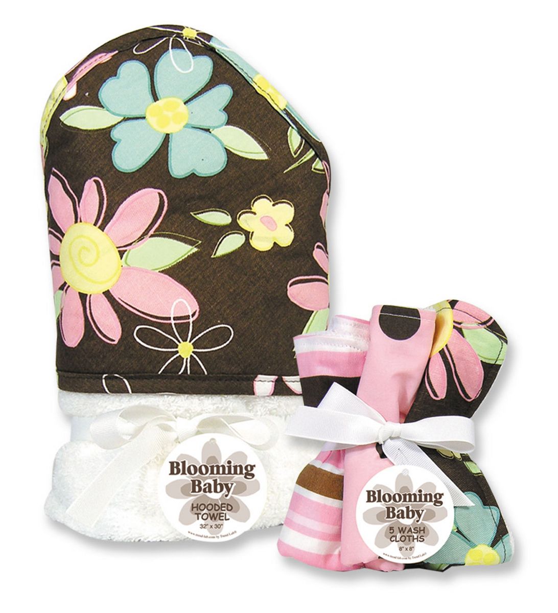 Trend-Lab Blossoms Hooded Towel and Wash Cloth at Sears.com